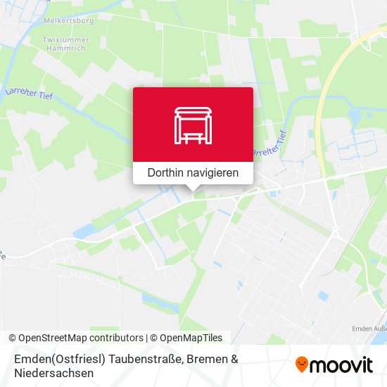Emden(Ostfriesl) Taubenstraße Karte