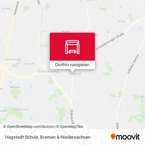 Hagstedt Schule Karte