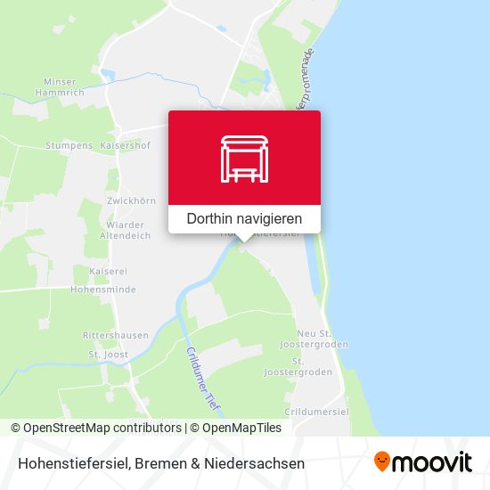 Hohenstiefersiel Karte