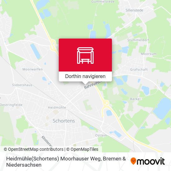 Heidmühle(Schortens) Moorhauser Weg Karte