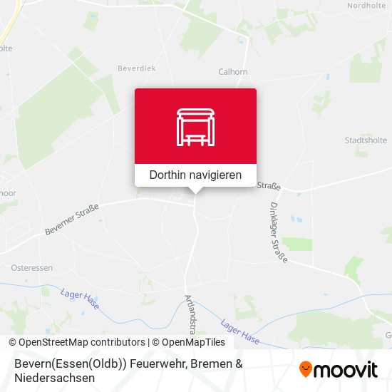 Bevern(Essen(Oldb)) Feuerwehr Karte
