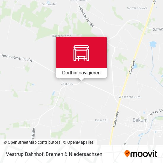 Vestrup Bahnhof Karte