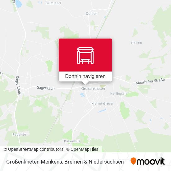 Großenkneten Menkens Karte