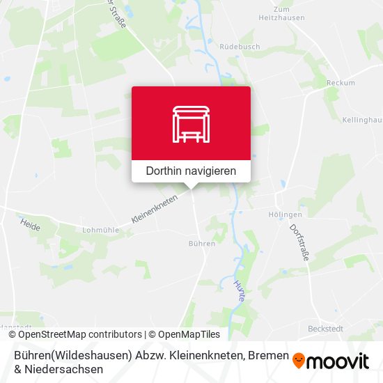 Bühren(Wildeshausen) Abzw. Kleinenkneten Karte