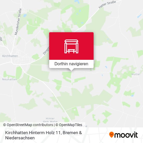 Kirchhatten Hinterm Holz 11 Karte