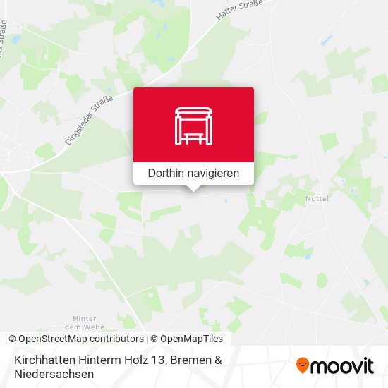 Kirchhatten Hinterm Holz 13 Karte