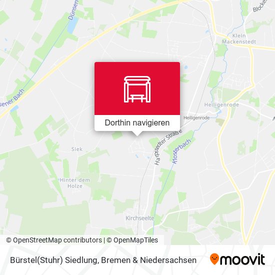 Bürstel(Stuhr) Siedlung Karte