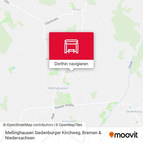 Mellinghausen Siedenburger Kirchweg Karte
