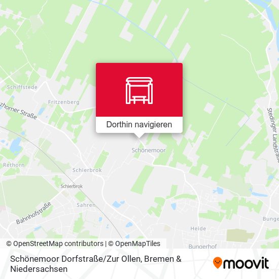 Schönemoor Dorfstraße / Zur Ollen Karte