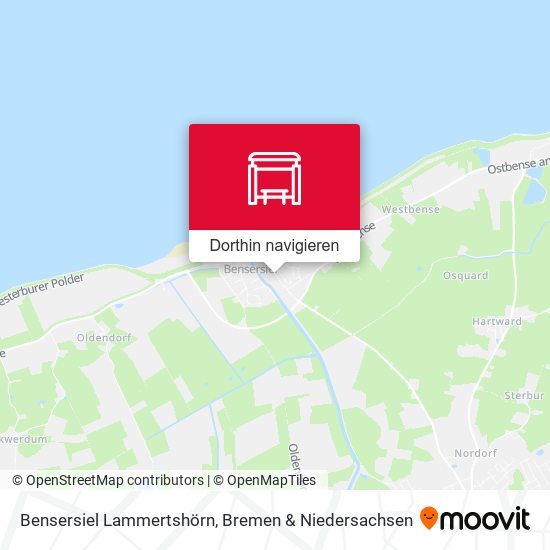 Bensersiel Lammertshörn Karte