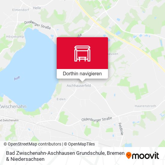 Bad Zwischenahn-Aschhausen Grundschule Karte