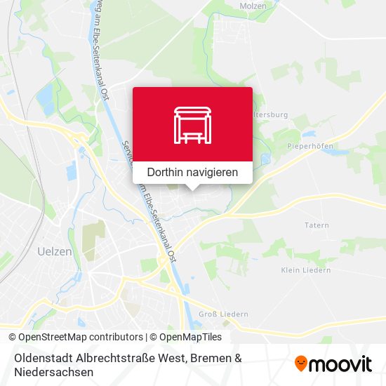 Oldenstadt Albrechtstraße West Karte