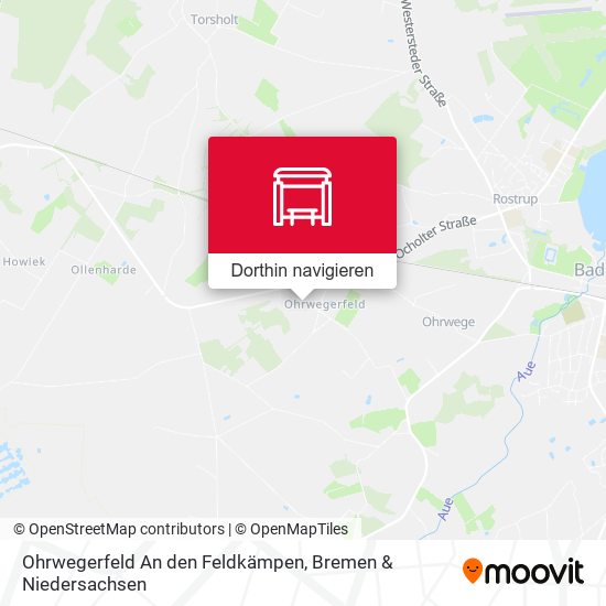 Ohrwegerfeld An den Feldkämpen Karte