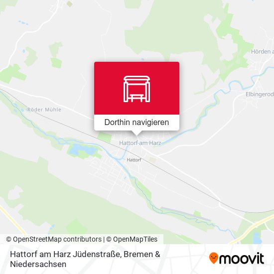 Hattorf am Harz Jüdenstraße Karte
