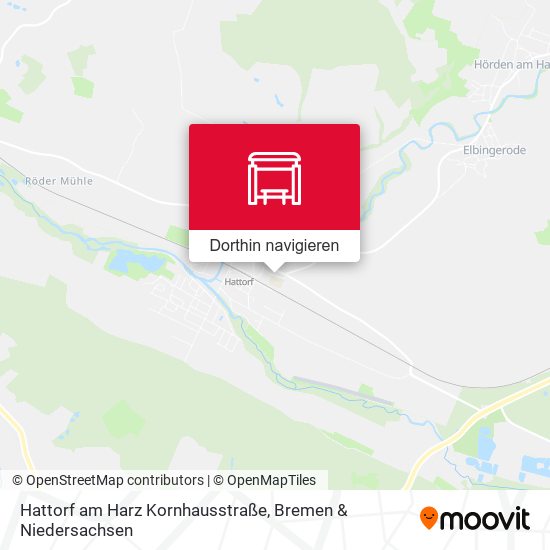 Hattorf am Harz Kornhausstraße Karte