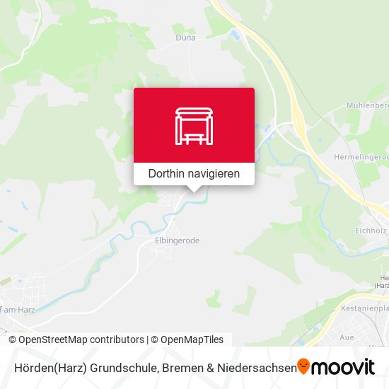 Hörden(Harz) Grundschule Karte