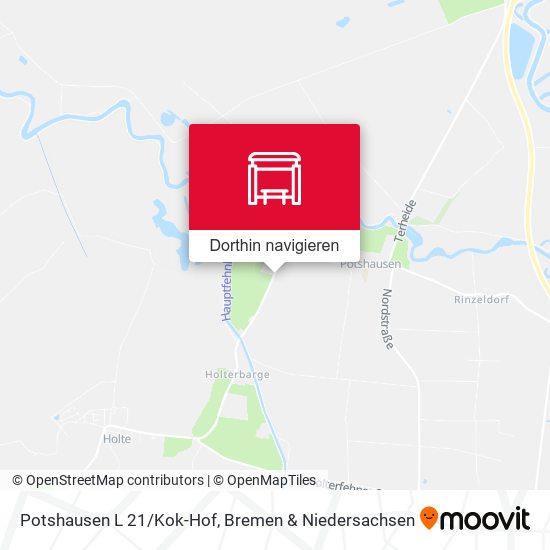 Potshausen L 21/Kok-Hof Karte