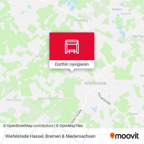Wiefelstede Hassel Karte
