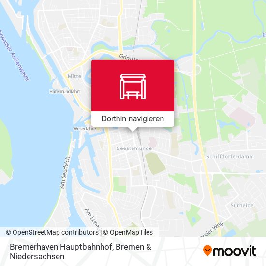 Bremerhaven Hauptbahnhof Karte