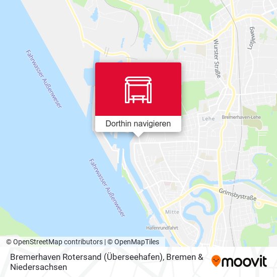 Bremerhaven Rotersand (Überseehafen) Karte