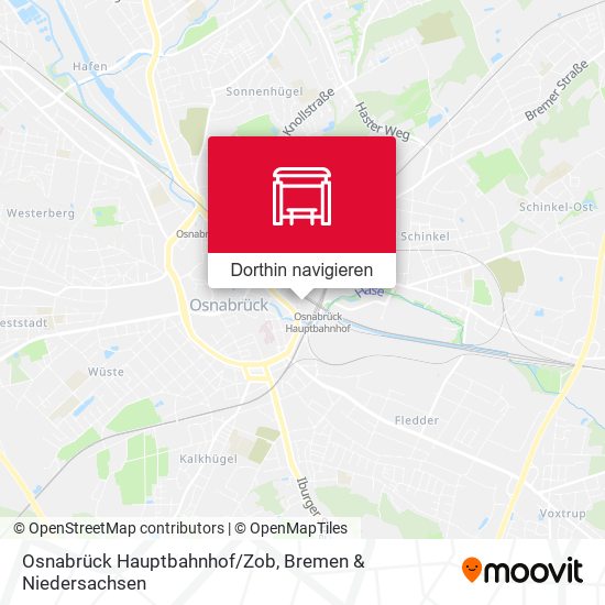 Osnabrück Hauptbahnhof/Zob Karte