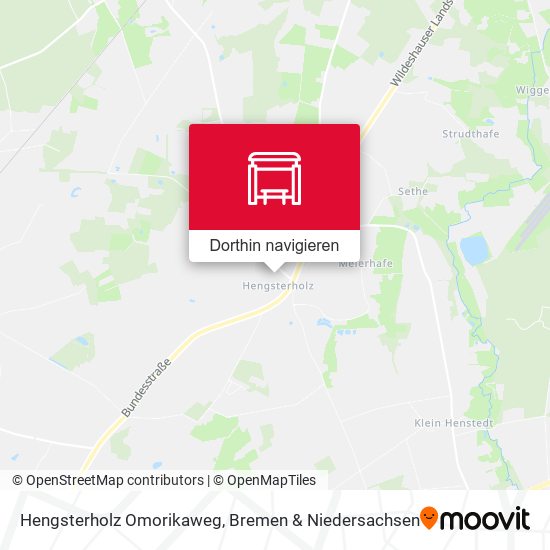 Hengsterholz Omorikaweg Karte