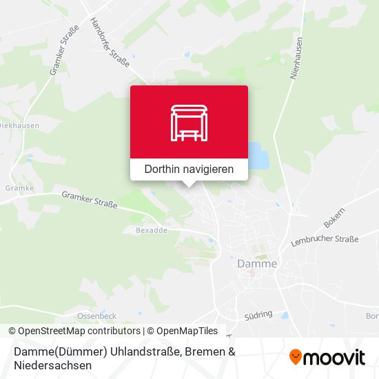Damme(Dümmer) Uhlandstraße Karte