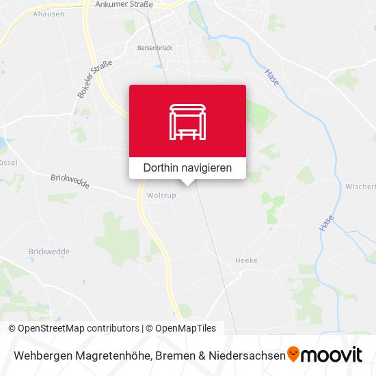 Wehbergen Magretenhöhe Karte