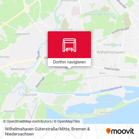 Wilhelmshaven Güterstraße / Mitte Karte