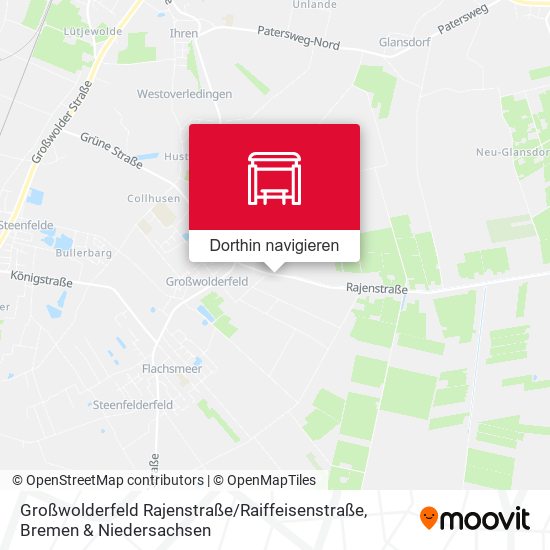 Großwolderfeld Rajenstraße / Raiffeisenstraße Karte