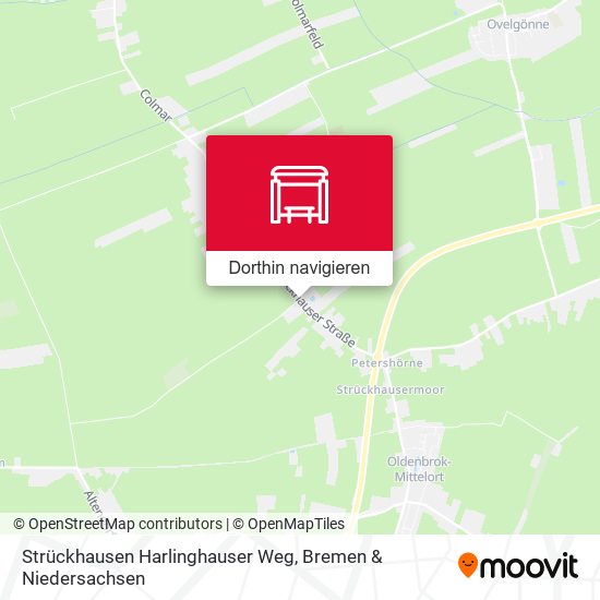 Strückhausen Harlinghauser Weg Karte