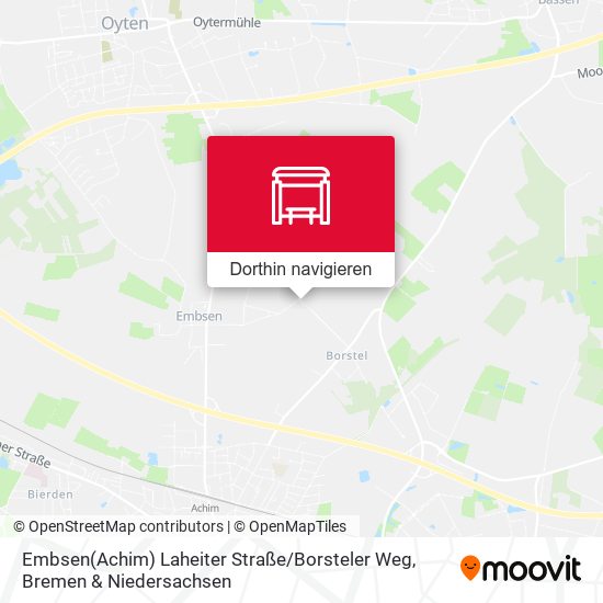 Embsen(Achim) Laheiter Straße / Borsteler Weg Karte