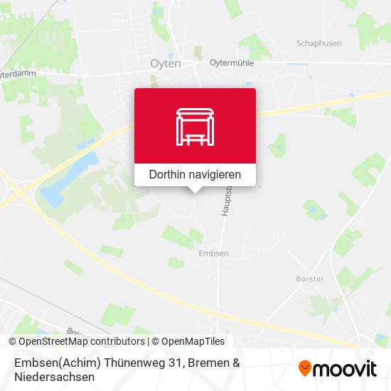 Embsen(Achim) Thünenweg 31 Karte
