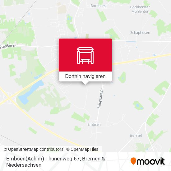 Embsen(Achim) Thünenweg 67 Karte