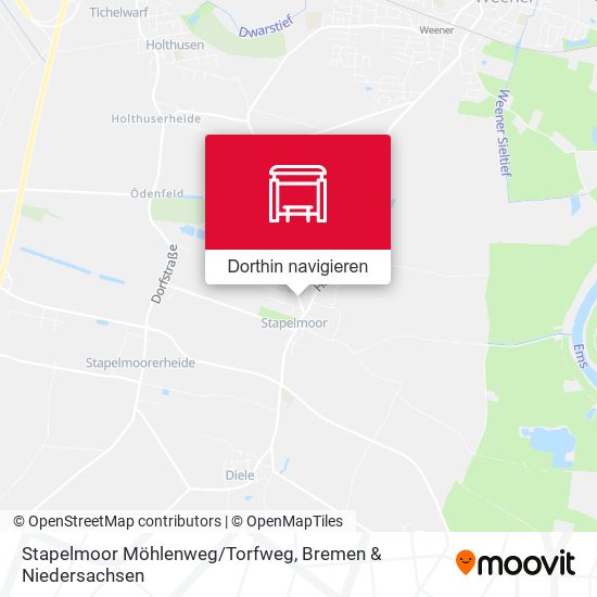 Stapelmoor Möhlenweg/Torfweg Karte