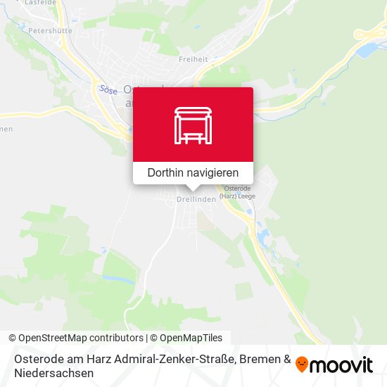 Osterode am Harz Admiral-Zenker-Straße Karte