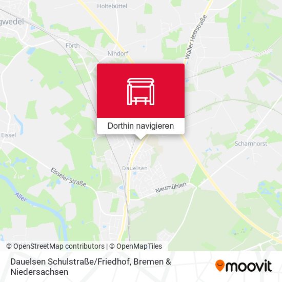 Dauelsen Schulstraße/Friedhof Karte