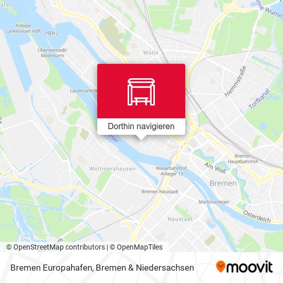 Bremen Europahafen Karte