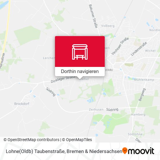 Lohne(Oldb) Taubenstraße Karte