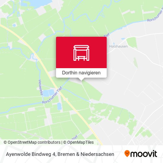 Ayenwolde Bindweg 4 Karte