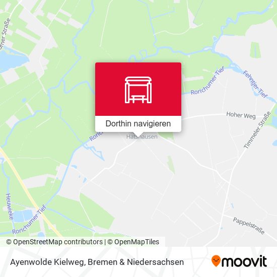 Ayenwolde Kielweg Karte