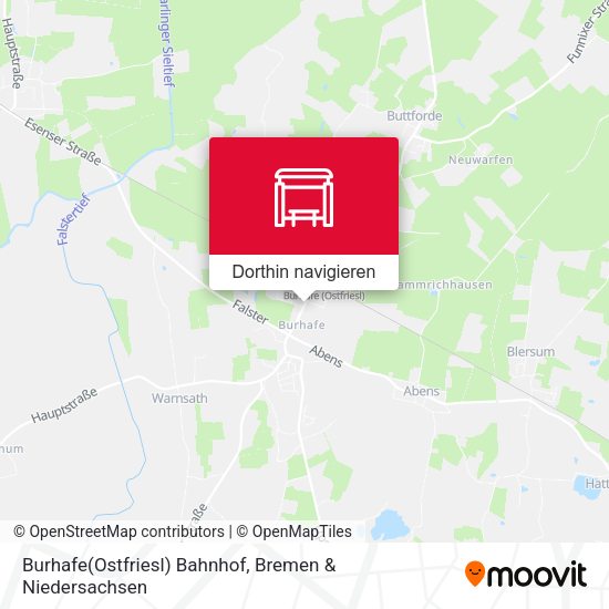 Burhafe(Ostfriesl) Bahnhof Karte