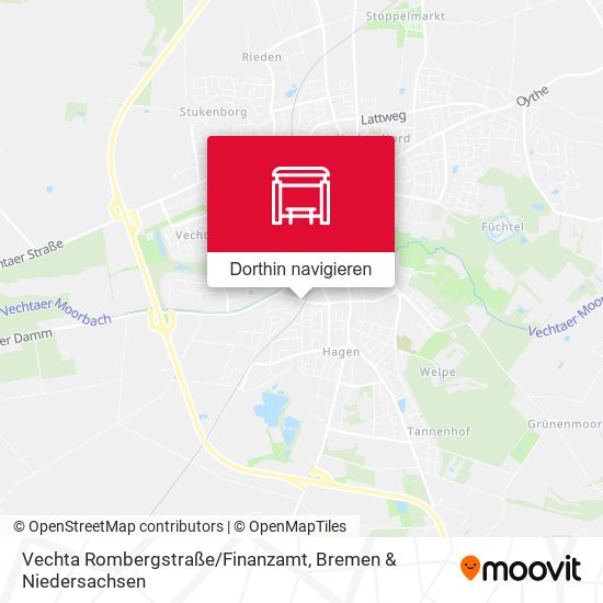 Vechta Rombergstraße/Finanzamt Karte