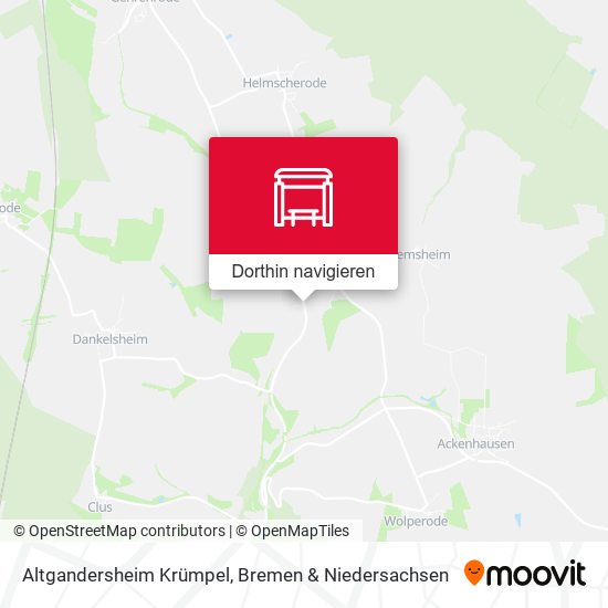 Altgandersheim Krümpel Karte