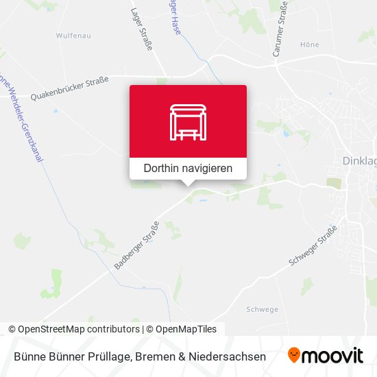 Bünne Bünner Prüllage Karte
