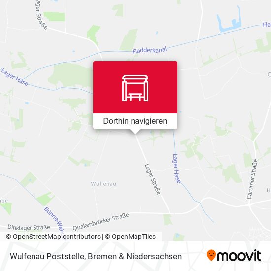 Wulfenau Poststelle Karte