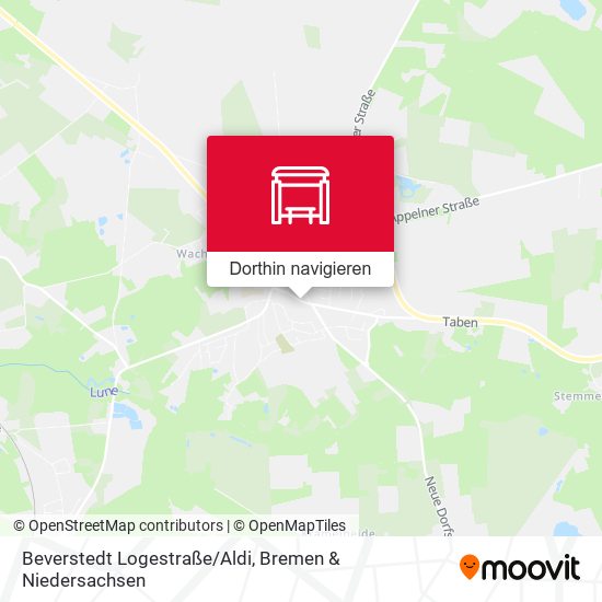 Beverstedt Logestraße/Aldi Karte