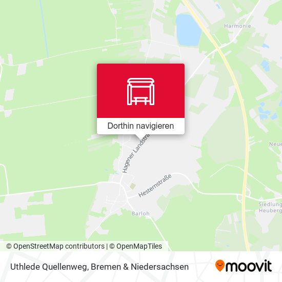Uthlede Quellenweg Karte