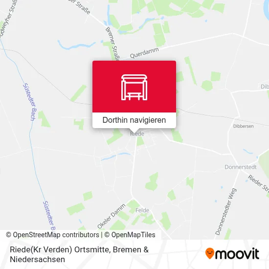 Riede(Kr Verden) Ortsmitte Karte
