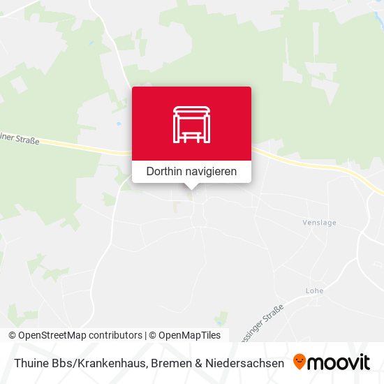 Thuine Bbs/Krankenhaus Karte